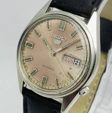 Seiko 5 6309-7310 relógio masculino vintage mostrador pátina automático dia/data comprar usado  Enviando para Brazil