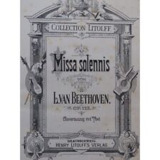 Beethoven missa solemnis d'occasion  Blois