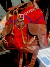 Vintage real leather for sale  LLANIDLOES
