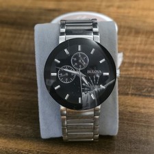 Relógio Bulova Futuro masculino aço inoxidável prata 40 mm preto  comprar usado Relógio Bulova Futuro masculino aço inoxidável prata 40 mm preto  comprar usado  Enviando para Brazil