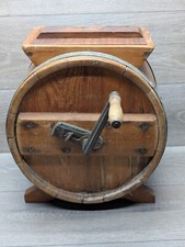 Manivela antiga original de madeira antiga estilo barril manteiga churn comprar usado  Enviando para Brazil