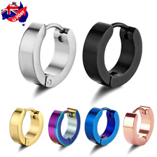 Brincos punk masculinos femininos piercing de aço cirúrgico com clipe de argola Huggie 7 mm/9 mm comprar usado  Enviando para Brazil