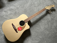 Guitarra elétrica acústica Fender California Series Redondo Player prata comprar usado  Enviando para Brazil