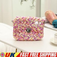 Kit de materiales hágalo usted mismo Kit de bolsas de ganchillo para tejer hágalo usted mismo Kit de malla marco universal hoja segunda mano  Embacar hacia Mexico