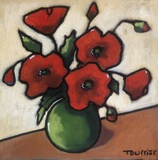 Tableau coquelicots vase d'occasion  Saint-Erme-Outre-et-Ramecourt
