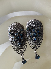 Boucles oreilles argenté d'occasion  Auch