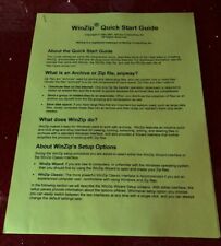 MANUAL DE INSTRUÇÕES GUIA DE INÍCIO RÁPIDO WIN-ZIP (4 PÁGINAS) comprar usado  Enviando para Brazil