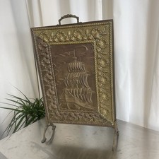 Antique brass fire for sale  BASILDON