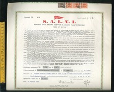 Certificato azionario azione usato  Italia