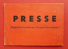 Alter presse ausweis gebraucht kaufen  Dresden