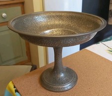 hammered pewter bowl for sale  NEWQUAY