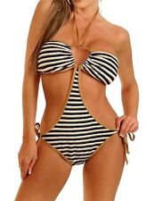 Womens stripe monokini for sale  Flushing