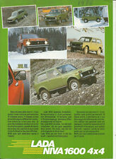 LADA NIVA 1600 - VAZ 2121 - 1986 ? SUISSE / catalogue brochure prospekt dépliant comprar usado LADA NIVA 1600 - VAZ 2121 - 1986 ? SUISSE / catalogue brochure prospekt dépliant comprar usado  Enviando para Brazil