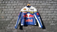 Jaqueta de couro Red Bull vintage corrida carro de Fórmula 1 jaqueta de couro genuíno, usado comprar usado  Enviando para Brazil