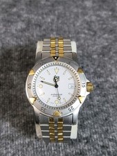 Usado, Tag Heuer 1500 Series WD1221-K-20 relógio folheado a ouro mostrador prata 2 tons  comprar usado  Enviando para Brazil