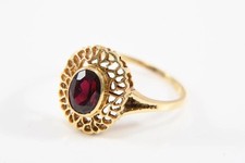 Granat goldring 1940er gebraucht kaufen  Fürth