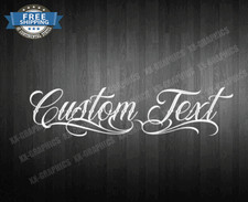 ESTILO TATUAGEM ROTEIRO PERSONALIZADO Vinil Letras Adesivo Nome Janela Laptop #B comprar usado  Enviando para Brazil