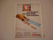 Advertising pubblicità 1969 usato  Salerno