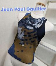 Regata Feminina Jean Paul Gaultier Estampa Animal Power Net Preta Marrom Tamanho 40 comprar usado  Enviando para Brazil