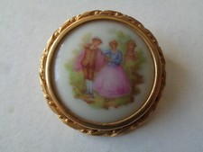 Broche porcelaine limoges d'occasion  Fécamp