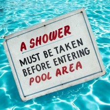 Vintage pool sign for sale  Baileys Harbor