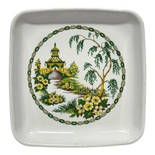 Prato de lanche Corning Glass Works Buddha Temple 96503 produtos dietéticos 6,75" raro, usado comprar usado  Enviando para Brazil