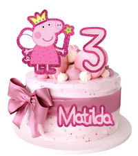Cake topper peppa for sale  PETERBOROUGH