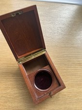Caixa de relógio de madeira antiga para mesa de viagem comprar usado  Enviando para Brazil