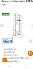 Montagegerüst krause corda gebraucht kaufen  Oppenheim