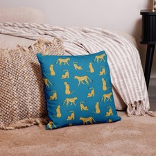 Cheetah print cushion for sale  BOLTON