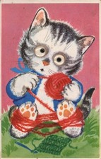Wackelaugen katze stricken gebraucht kaufen  Berlin