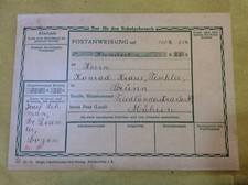 Postanweisung kuk 1914 usato Postanweisung kuk 1914 usato  Predaia