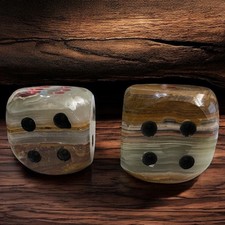 Green onyx dice for sale  Naples