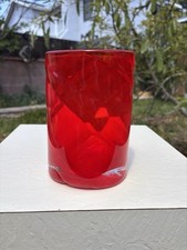 beautiful red clear vase for sale beautiful red clear vase for sale Long Beach