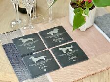 Personalised slate coasters for sale  LONDON