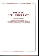 Diritto dell arbitrato. usato  Italia