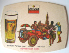 Rare Sous Bock Brasserie C M - Bière SUPRA : VOITURE TACOT SIMPLEX SPEED CAR . comprar usado  Enviando para Brazil