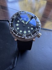 Seiko Tuna Can Diver mostrador estéril Marine Master 200m NH35 Mod relógio RARO!!! comprar usado Seiko Tuna Can Diver mostrador estéril Marine Master 200m NH35 Mod relógio RARO!!! comprar usado  Enviando para Brazil