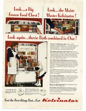 1946 Kelvinator Moist Master Geladeira Freezer Impressão Vintage Anúncio 3 comprar usado  Enviando para Brazil
