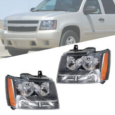 Preto Ajuste Para Chevy Avalanche Tahoe Suburban 2007-2014 Faróis Canto Âmbar comprar usado  Enviando para Brazil