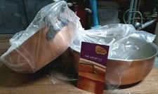 Panelas Falk Culinair cobre INOX PANELA ENSOPADA 24cm e PANELA DE PIRES 28cm fabricadas na Bélgica, usado comprar usado  Enviando para Brazil