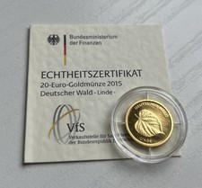 Goldmünze 2015 deutscher gebraucht kaufen  Haldensleben