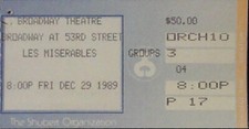 Les miserables broadway for sale  Minneapolis