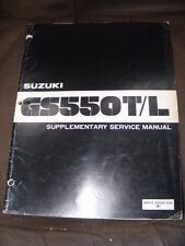 Suzuki gs500 supplementary for sale  ASHFORD