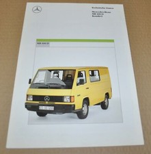 Używany, Mercedes Benz MB 100 D Kombi 1 Transporter Brochure Broszura 0989 DE na sprzedaż  PL