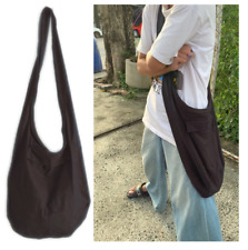 Bolsa Hippie Marrom, hobo, ombro, saco Sling Transversal Mulheres Homens Zíper Algodão Xl Tailandês comprar usado  Enviando para Brazil