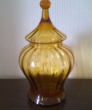 Empoli amber glass for sale  LLANELLI