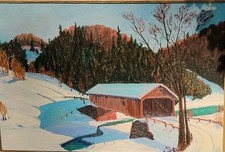 covered bridge painting for sale  Ypsilanti