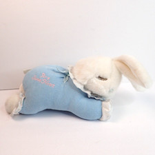 Boneca chocalho recheada Blue Terrycloth 11" coelho de pelúcia dormindo no travesseiro comprar usado  Enviando para Brazil