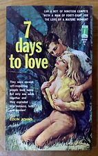 7 Days To Love by Colin Johns - NF vintage 1963 Beacon sleaze PBO, Olson GGA segunda mano  Embacar hacia Argentina